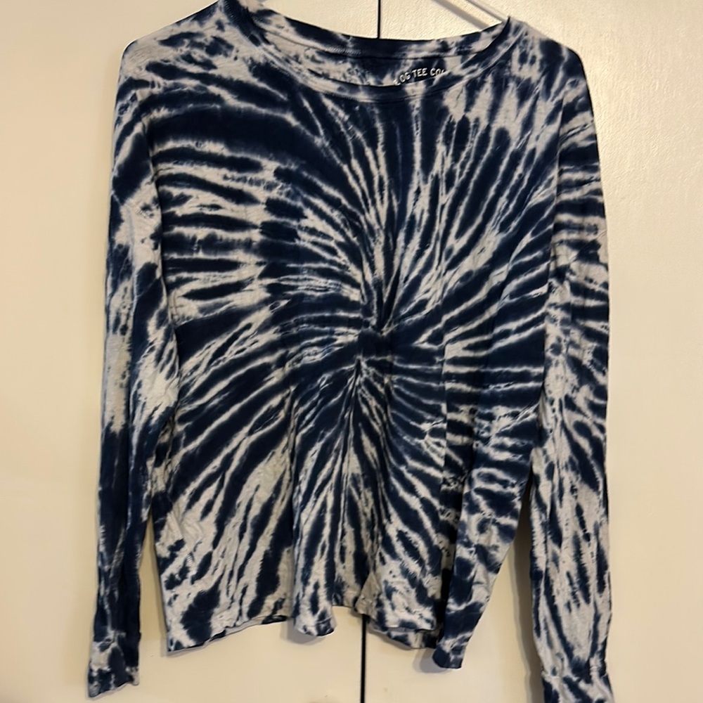 Blue Tie-Dye Women's Top